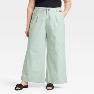 Women's High-Rise Wide Leg Chino Pants - A New Day™ - 1 of 3