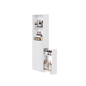 Freestanding Cabinet with Storage Drawers and Adjustable Shelf - 1 of 4