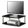 Breighton Home Designs2Go Double Tier Swivel Riser for TV Stand for TVs up to 26" Black : 360-Degree, Small Profile, No Tools Required - image 3 of 4