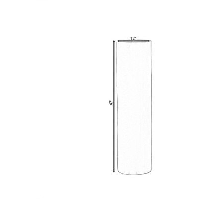 Tall White Fiberglass Cylinder Pedestal Stand for Floral Arrangements