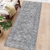Acekool 6x9 Vintage Washable Rug – Soft Low-Pile Abstract Design, Non-Slip & Kid-Friendly for Living Room, Bedroom - 2 of 4