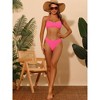 INSPIRE CHIC Women's Ribbed Adjustable Spaghetti Straps Sports Bikini Sets 2 Sets - 4 of 4
