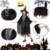 Garvee Black Cloak Witch Costume with Hat--Classic Costume-Plusheddy Girl’s Witch Costume for Kids - 3 of 4