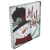 Northlight 12" LED Lighted 'Let it Snow' Snowman Christmas Canvas Wall Art - 3 of 3