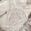 Sunbeam 50"x60" Heated Throw Blanket 3 Heat Settings Faux Fur White - 4 of 4
