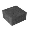 Sapphtopaz Modern Corduroy Ottoman Upholstered Sofa Comfy Square Foot Stool Shoe Bench Desk Foot Rest for Living Room, Bedroom, Entryway - 3 of 4