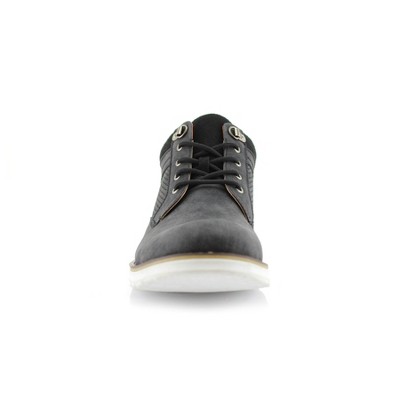 Polar Fox Mens Sanders MPX506058 Mid-Top Perforated Casual Sneaker Boots, in Grey, Size 13 — фото 3