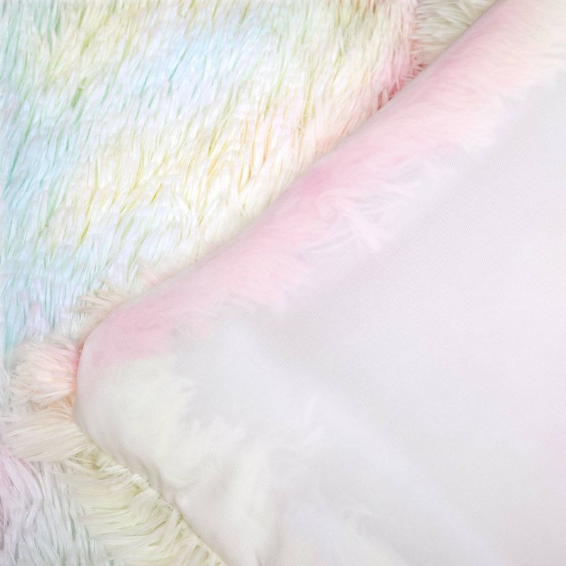 Kids' Emma Cozy Ultra Soft Ombre Faux Fur Comforter Set - Lush Décor, 5 of 9