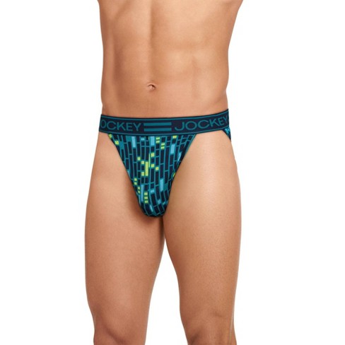 Jockey Men's Sport Cooling Mesh Performance String Bikini M Deep Lake