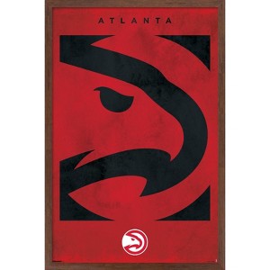 Trends International NBA Atlanta Hawks - Logo 25 Framed Wall Poster Prints - 1 of 4