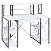 NicBex Home Office Desk 47.5" L Morden Writing Desk with 8 Storage Compartments, Drawer with Metal Slide and Wooden Desktop for Study and Work - 2 of 4