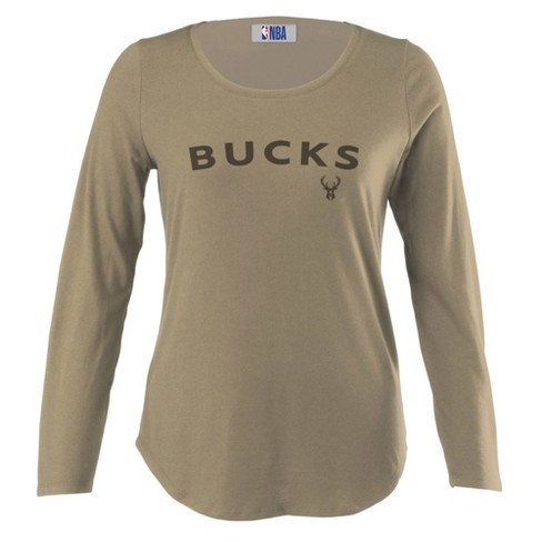 NBA Milwaukee Bucks Women's Long Sleeve Tonal Crew Neck T-Shirt - image 1 of 4