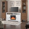 Kismile 60" Electric Fireplace TV Stand with Storage Cabinets, Electric Fireplace with Mantel with Remote Control Feature 750w/1500w Settings - 4 of 4