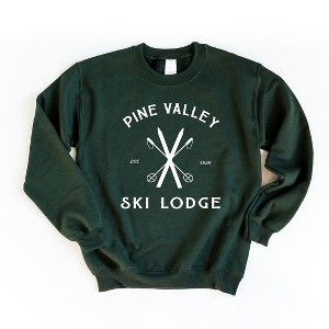 Simply Sage Market Women's Graphic Sweatshirt Pine Valley Ski Lodge - 1 of 3