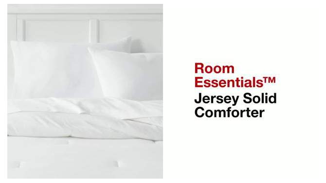 Jersey Solid Comforter - Room Essentials™, 2 of 6, play video