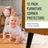 Maplefield [12 Pack] Baby Proofing Corner Protectors - Furniture Edge Protector Corner Bumpers for Babies and Kids - Clear - 2 of 4