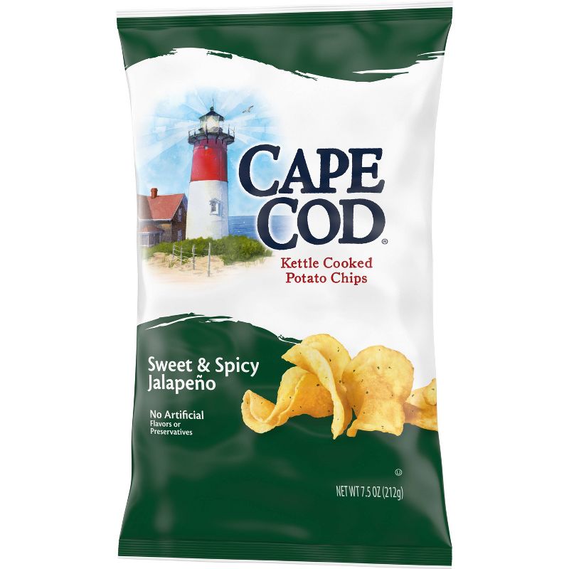 Cape Cod Potato Chips Sweet &#38; Spicy Jalapeno Kettle Chips - 7.5oz, 5 of 6