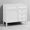 36'' Bathroom Vanity Cabinet Only, Modern Blue Storage Cabinet with 3 Drawers, Door Organizer & Adjustable Shelf - 2 of 4