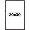 PosterPalooza | Slim Profile Brown Picture Frame - UV Acrylic, Foam Board Backing, Hanging Hardware - 2 of 4