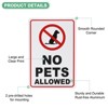Unique Bargains Waterproof Reflective No Pets Allowed Sign 1 Pc - 2 of 4