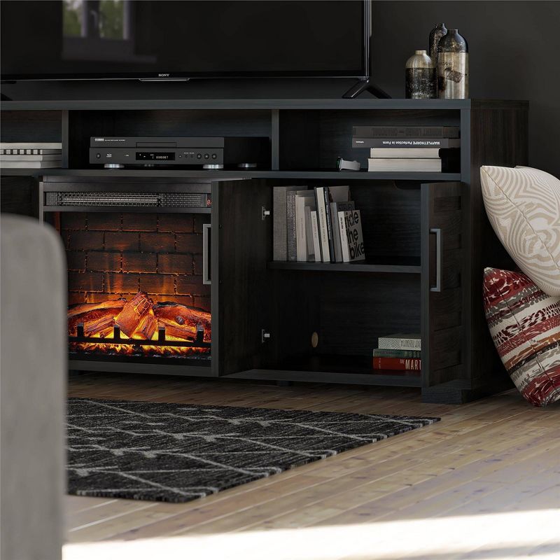 Fairbourne Electric Fireplace and TV Stand for TVs up to 75&#34; - Espresso - Room &#38; Joy, 4 of 11