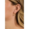 SHINE by Sterling Forever Tommy Link Drop Hoop Earrings - 2 of 3