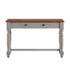 Ivalyn 1 Drawer Desk with Charging Station Antique White - Inspire Q: Farmhouse Style, Power & USB Outlet, Rubber Wood - 2 of 4
