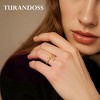 Turandoss 18K Gold Herat Initial Rings for Women Girls - Dainty Adjustable Letter Ring for Women Non Tarnish, Birthday Christmas Gifts for Girls - 2 of 4