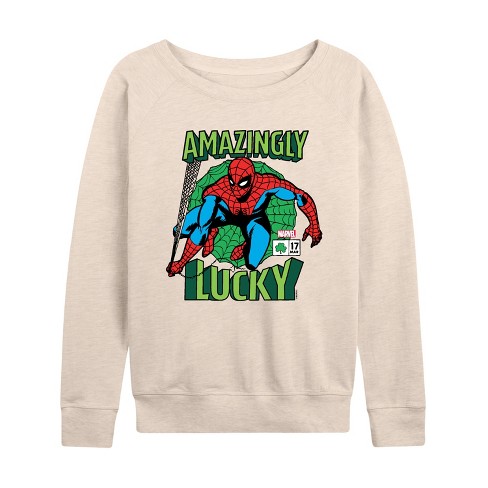 Women's - Marvel - St. Patrick's Day Amazingly Lucky Lightweight French Terry Slouchy - image 1 of 4