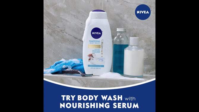 Nivea Coconut and Almond Milk Pampering Body Wash for Dry Skin - 20 fl oz, 2 of 17, play video