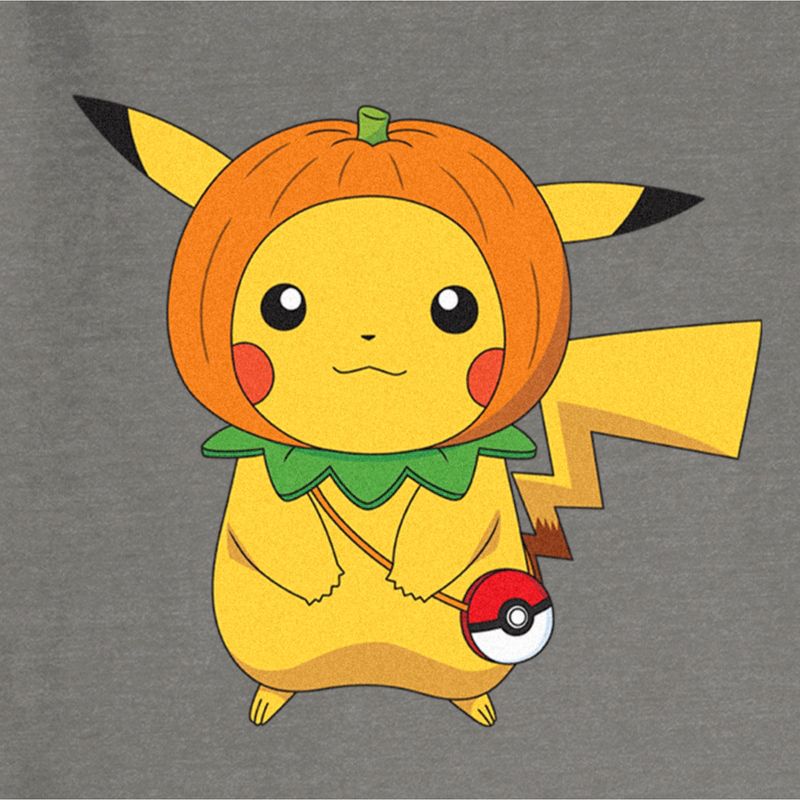Juniors Womens Pokemon Halloween Pumpkin Pikachu Sweatshirt, 2 of 5