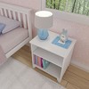 Max & Lily Classic Wood Nightstand with Shelves, Kids Bedside Table/End Table, Small Nightstand for Bedroom - 4 of 4
