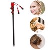Unique Bargains Flower Beads Tassel Hair Chopstick 2 Pcs - 4 of 4