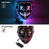 3 PACK Halloween Scary Mask LED Mask LED Purge Mask LED Light Up Mask - 4 of 4
