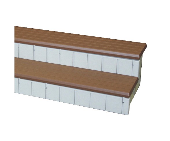QCA 36" Two Tone Redwood Spa Step