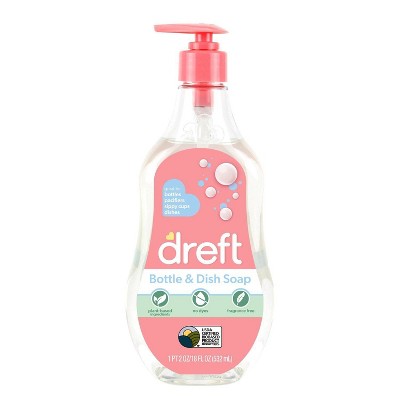 Dreft Bottle & Dish Soap Cleaner - 18 Fl Oz : Target