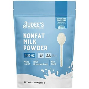 Judees Non-Fat Milk Powder 11.25 oz 100% Non-GMO, Keto-Friendly - rBST Hormone-Free Gluten-Free and Nut-Free - 1 of 4