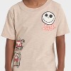 Toddler Boys' The Nightmare Before Christmas Short Sleeve Graphic T-Shirt - Beige - 2 of 4