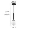 Claxy Globe Pendant Light for Kitchen Island Black - 3 of 4