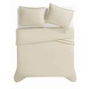 Borghese Roma 400TC Percale Duvet Cover Set - 4 of 4