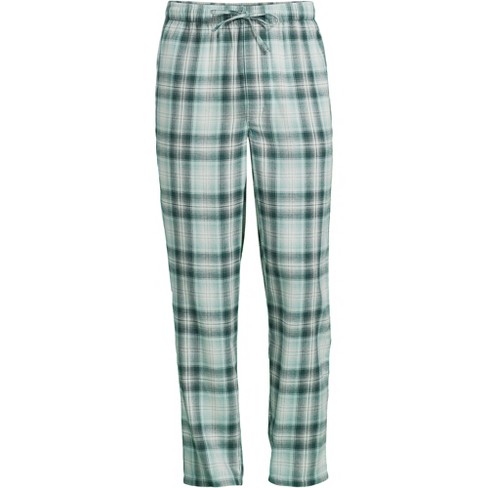 Lands End Blake Shelton x Lands End Men s Big and Tall Flannel Pajama Pants 3X Big Tall Teal Shadow Plaid