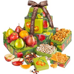 GreatFoods Sympathy With Love & Support Deluxe Fresh Fruit Tower condolence gift, gourmet food gift, sympathy gift - 1 of 4