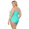 Aqua Green, Women's Triple Tier Tankini - 2 of 3