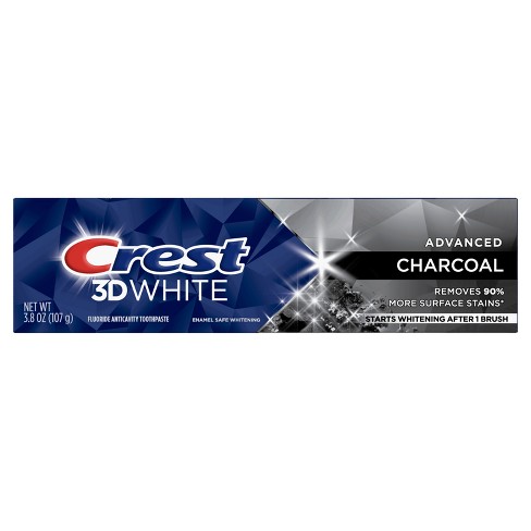 Crest 3d White Advanced Charcoal Teeth Whitening Toothpaste - 3.8