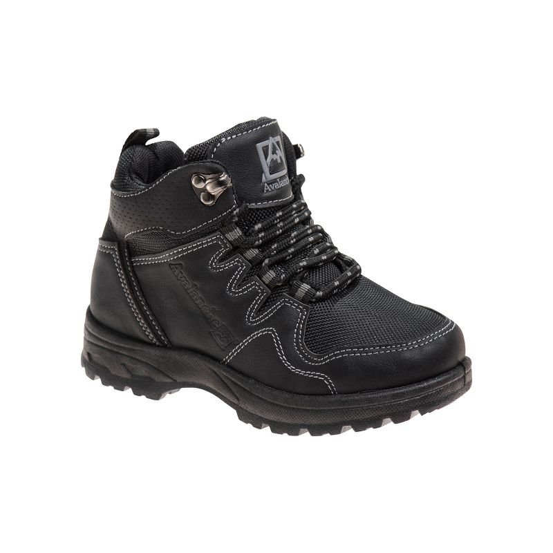 Avalanche Girls Boys Unisex Lace Up Combat Hiker Boots: Kids' Ankle Boots, Low-Heel Short Booties, Urban Outdoor Shoes ( Little Kids/Big Kids ), 1 of 8