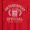 Men's - Instant Message - Oktoberfest Official Bier Taster Long Sleeve Graphic T-Shirt - 2 of 4