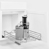 Rev-A-Shelf Single Steel Pullout Organizer for Base Kitchen/Bathroom Cabinets, Wire Storage Basket w/ Soft-Close, Chrome, 20.5 x 21.74 In, 5730-21CR - 2 of 4