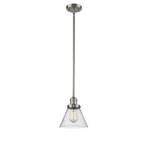 Franklin Restoration - 1 Light Cone Mini Pendant In IndustrialStyle-10 Inches Tall and 8 Inches Wide - 1 of 1