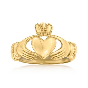 Ross-Simons 10kt Yellow Gold Claddagh Ring - 1 of 4
