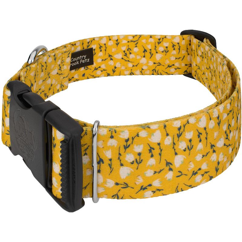 Country Brook Petz 1 1/2 Inch Deluxe Spring Cottagecore Dog Collar, 2 of 5